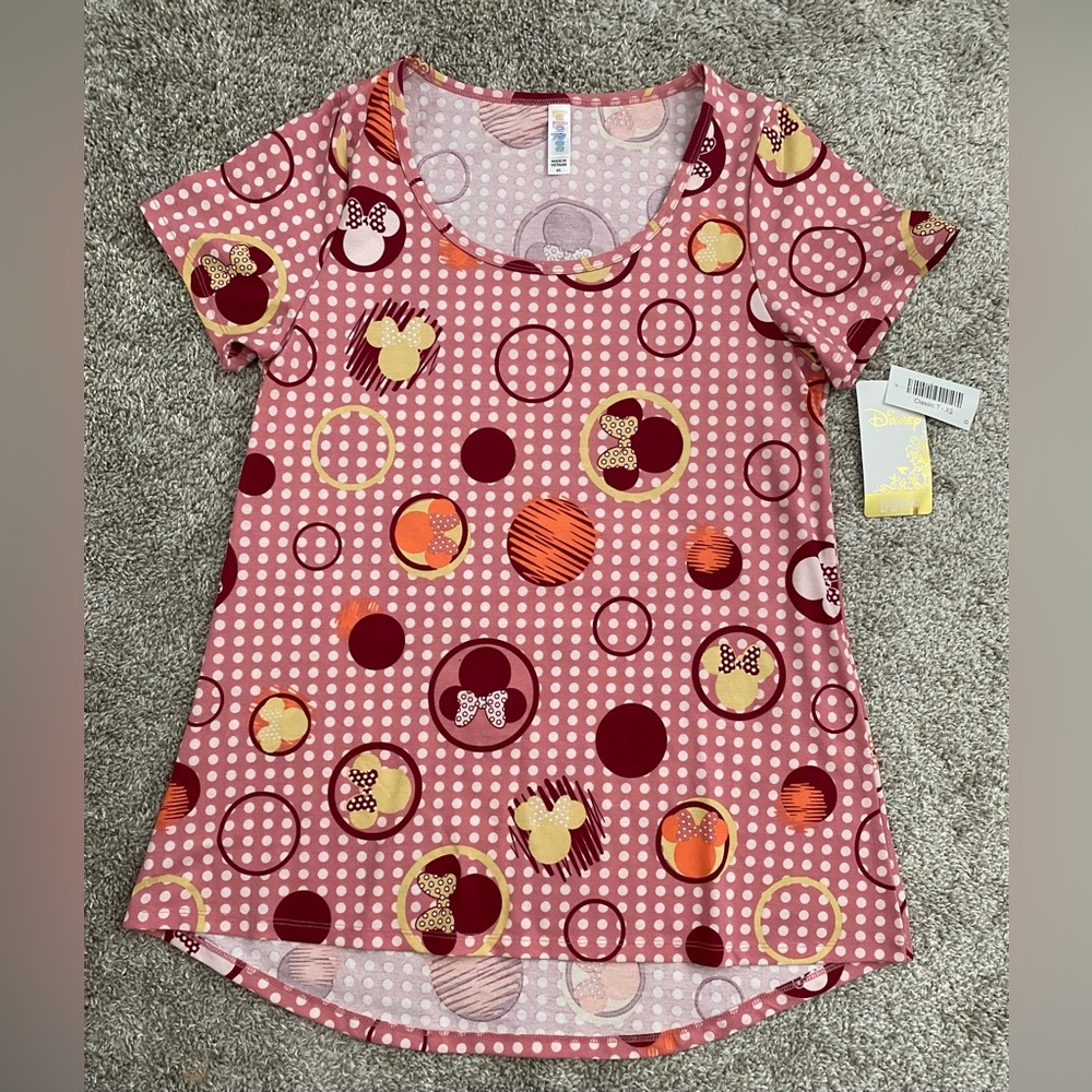 Lularoe Disney Pink Minnie Shirt NWT XS/S